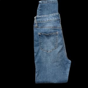 High Rise Ankle Skinny Jeans